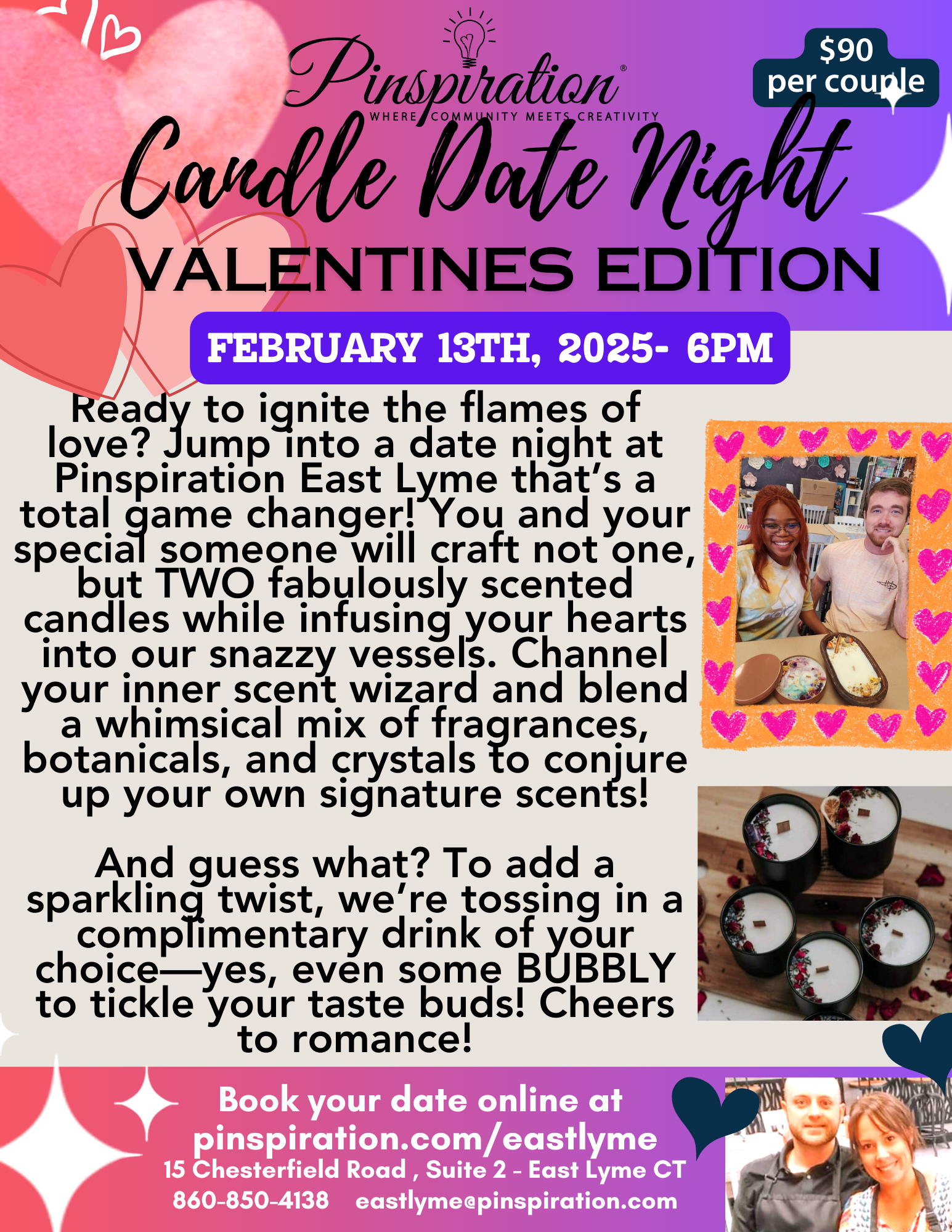 Candle making Date Night - Valentines Edition!